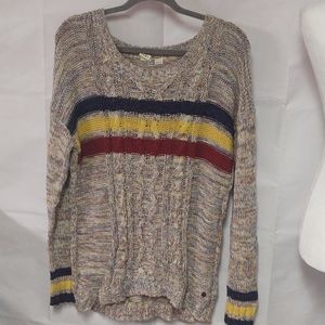 Roxy striped sweater size xs